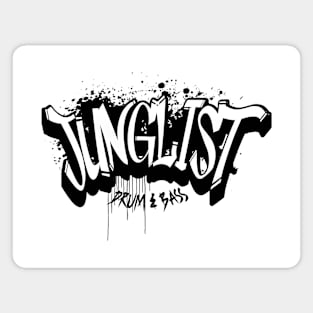 JUNGLIST  - Graffiti Spray Paint (black) Magnet